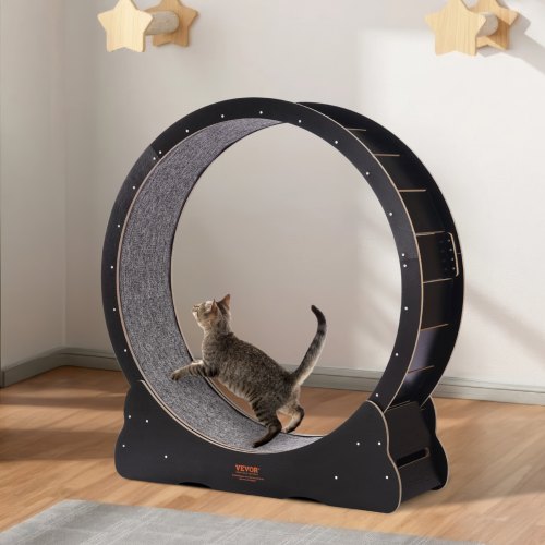 Wooden Cat Exercise Wheel 433 Large Cat Treadmill Wheel for Indoor Cats