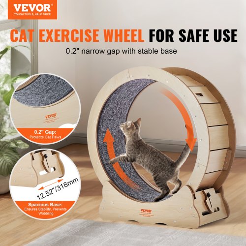 Cat Exercise Wheel Large Cat Treadmill Wheel for Indoor Cats 29.5 inch Cat