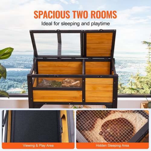 Tortoise Habitat Wooden Tortoise House Indoor Outdoor Tortoise Enclosure