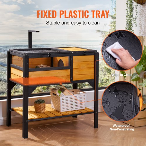 Tortoise Habitat Wooden Tortoise House Indoor Outdoor Tortoise Enclosure