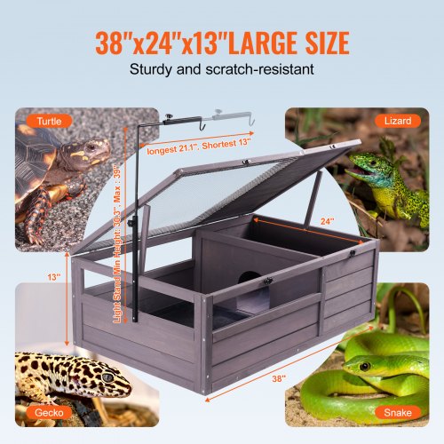 Tortoise Habitat Wooden Tortoise House Indoor Outdoor Tortoise Enclosure