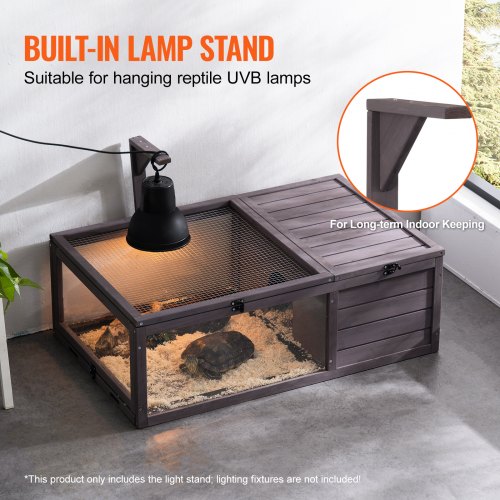 Tortoise Habitat Wooden Tortoise House Indoor Outdoor Tortoise Enclosure