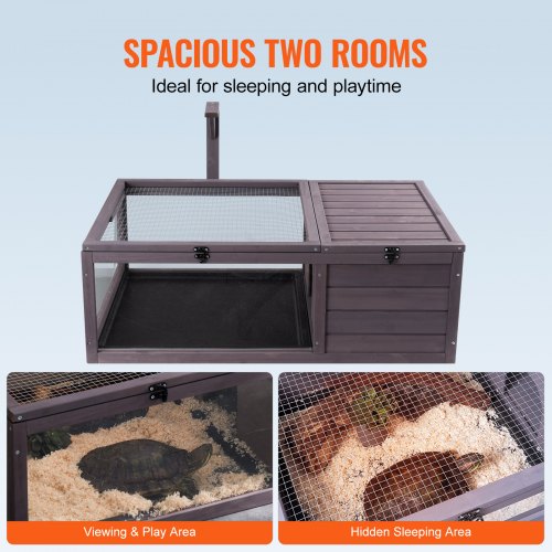 Tortoise Habitat Wooden Tortoise House Indoor Outdoor Tortoise Enclosure