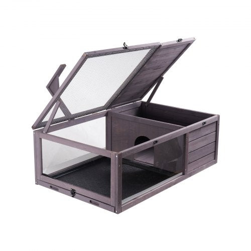 Tortoise Habitat Wooden Tortoise House Indoor Outdoor Tortoise Enclosure