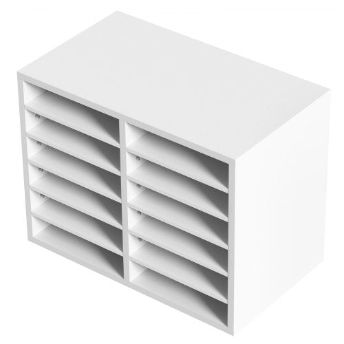 Literature Organizers 12 Compartments Office Mailbox with Adjustable