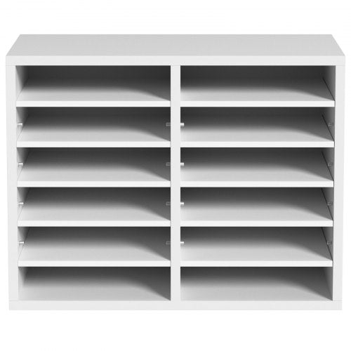 Literature Organizers 12 Compartments Office Mailbox with Adjustable