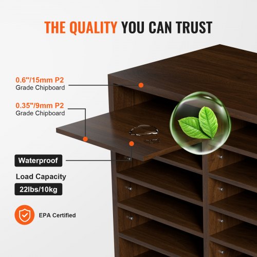 Literature Organizers 12 Compartments Office Mailbox with Adjustable