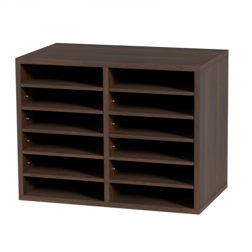 Literature Organizers 12 Compartments Office Mailbox with Adjustable