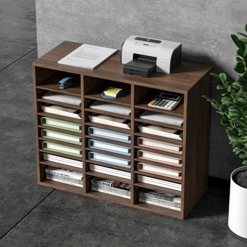 Literature Organizers 24 Compartments Office Mailbox with Adjustable