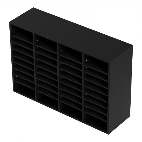 Wood Literature Organizer 36 Compartments File Sorter with Removable