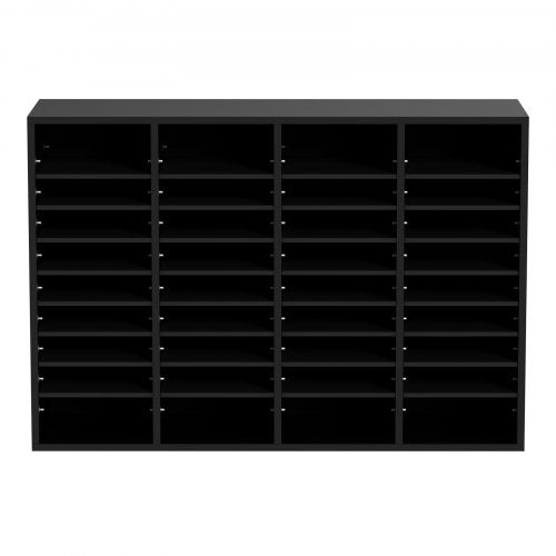 Wood Literature Organizer 36 Compartments File Sorter with Removable
