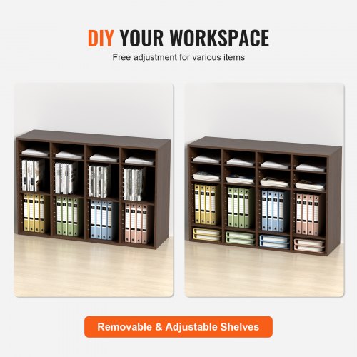 Literature Organizers 36 Compartments Office Mailbox with Adjustable