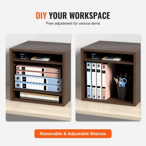 Literature Organizers 5 Compartments Office Mailbox with Adjustable