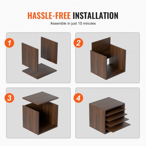 Literature Organizers 5 Compartments Office Mailbox with Adjustable