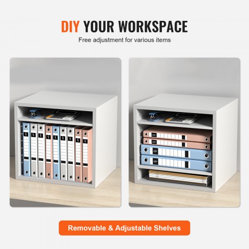 Literature Organizers 5 Compartments Office Mailbox with Adjustable
