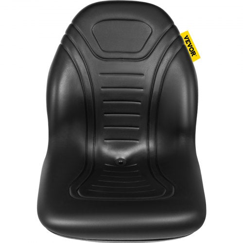 Universal Lawn Tractor Seat Replacement Compact High Back Mower Seat Black