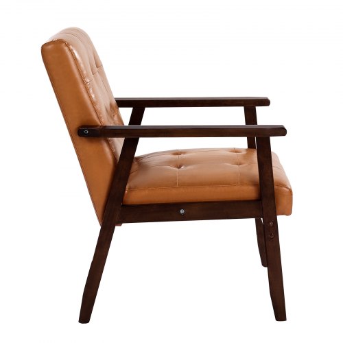 Accent Chair Mid Century Modern Armchair with Solid Wood Frame and NonSlip