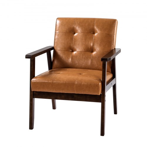 Accent Chair Mid Century Modern Armchair with Solid Wood Frame and NonSlip