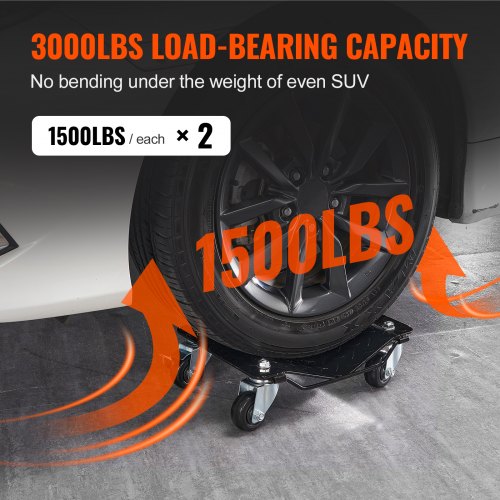 Wheel Dolly 3000 lbs1360 kg Car Dollies Wheel Dolly Car Tire Stake Set of 2
