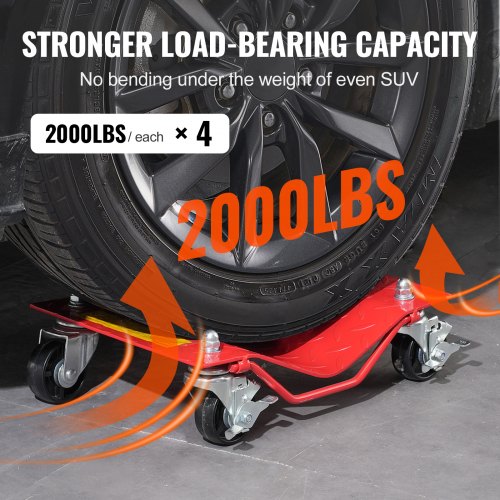 Wheel Dolly 8000 lbs Capacity HeavyDuty Steel Car Mover Wheel Dolly Car