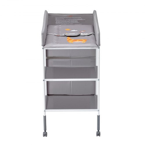 Baby Changing Table Portable Diaper Change Station with 3 Fabric Drawers