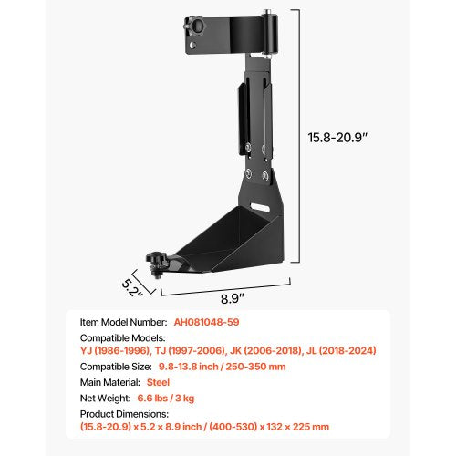 High Lift Jack Mount Bracket Farm Jack Holder Mounting Bracket Kit Mount