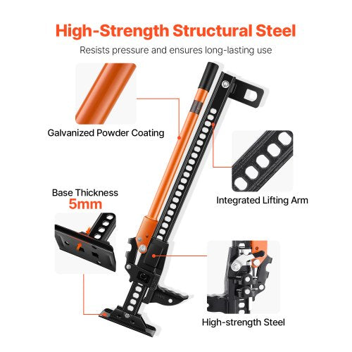 Farm Jack 34 Utility High Lift Farm Jack 318 Ton 7000 lbs Capacity