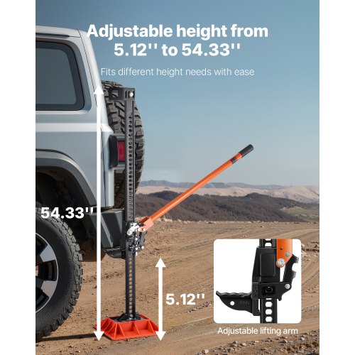 Farm Jack with Base 60 Utility High Lift Farm Jack 318 Ton 7000 lbs