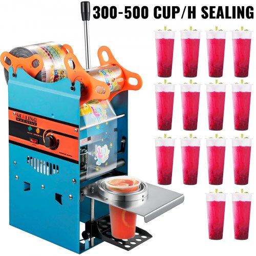 Manual Tea Cup Sealer Machine 300500 Cuph Manual Boba Tea Sealer Machine