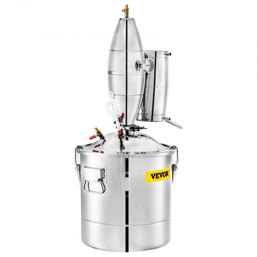 50L 13.2Gal Water Alcohol Distiller 304 Stainless Steel Alcohol Still Wine