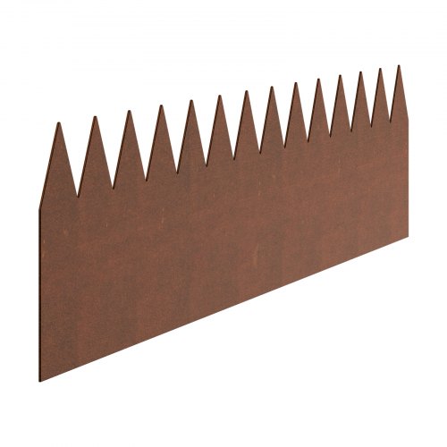 Steel Landscape Edging 6 Packs 40 x 8 in WeatherResistant PreRust Metal