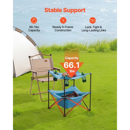 Folding Camping Table Portable Outdoor Lightweight Picnic Table 600D