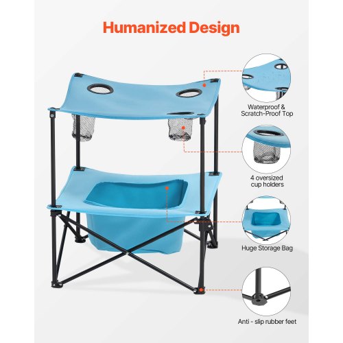 Folding Camping Table Portable Outdoor Lightweight Picnic Table 600D