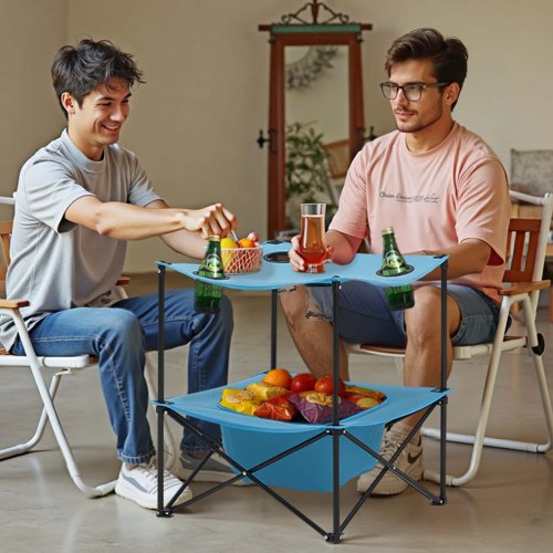 Folding Camping Table Portable Outdoor Lightweight Picnic Table 600D