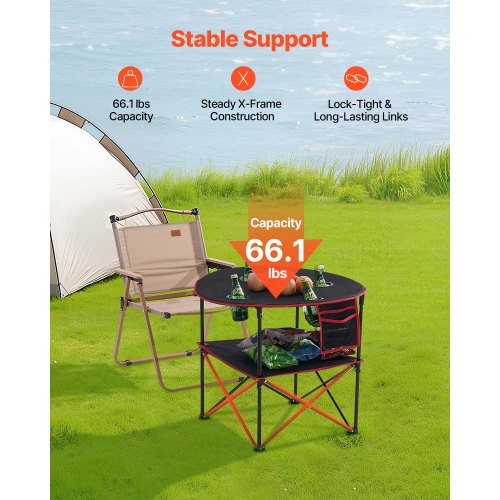 Folding Camping Table Portable Outdoor Lightweight Picnic Table 600D 1