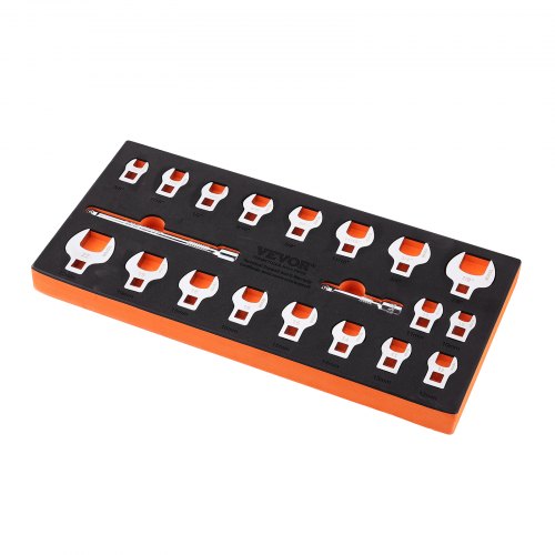 Crowfoot Wrench Set 38 Drive 20Piece Crows Foot Wrench Set with 2