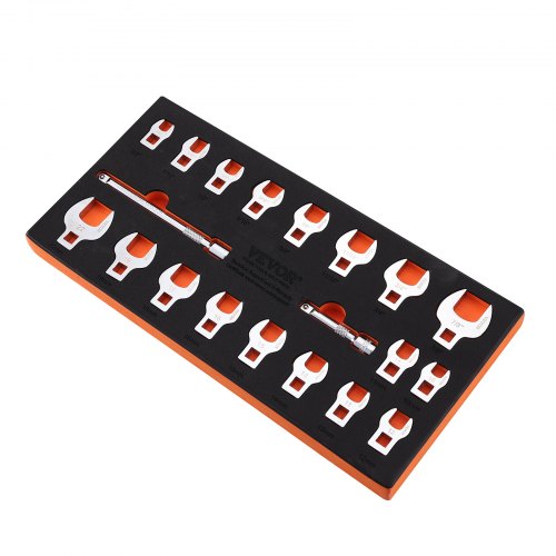 Crowfoot Wrench Set 38 Drive 20Piece Crows Foot Wrench Set with 2