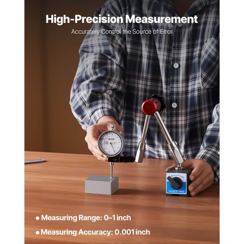 Dial Test Indicator with Magnetic Flexible Base Stand001 inch Accuracy