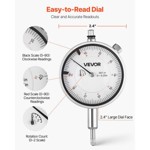Dial Test Indicator and Bore Gauge Measuring Tool Set Dial Indicator001