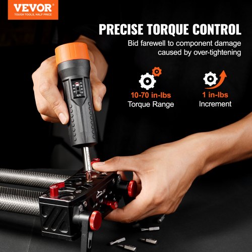 14 Drive Torque Screwdriver Wrench Set 1070 inlbs Torque Adjustment