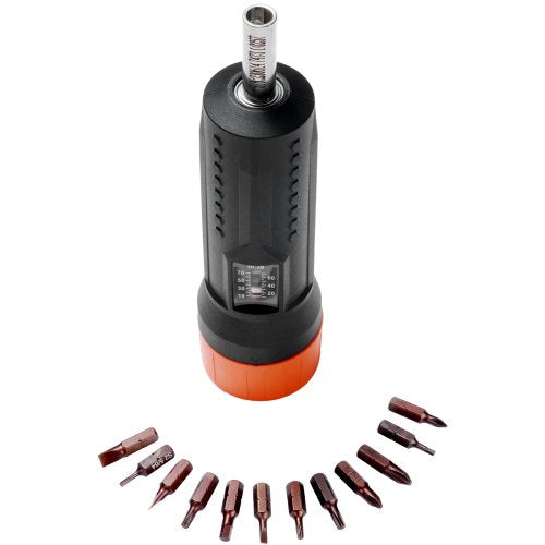 14 Drive Torque Screwdriver Wrench Set 1070 inlbs Torque Adjustment
