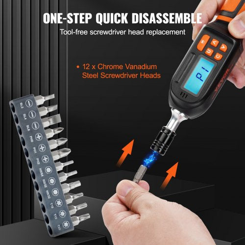 Digital Torque Screwdriver 14 Drive Screwdriver Torque Wrench