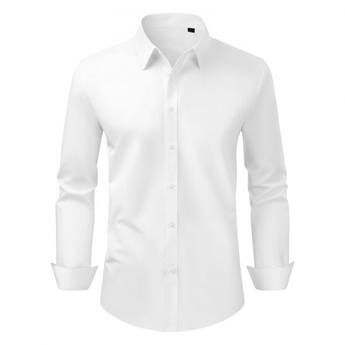 Mens Button Up Shirt Mens Long Sleeve Wrinklefree Button Down Dress