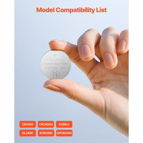 CR2450 Lithium Battery 20 Count Pack of 4 Lithium Coin Battery