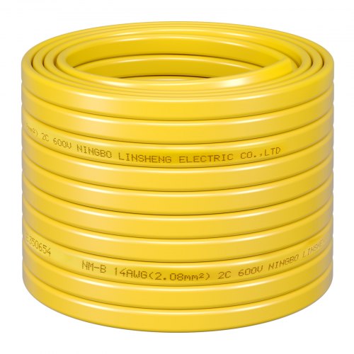 NMB Wire 14AWG2C NonMettalic Residential Indoor Electrical Wire with Ground