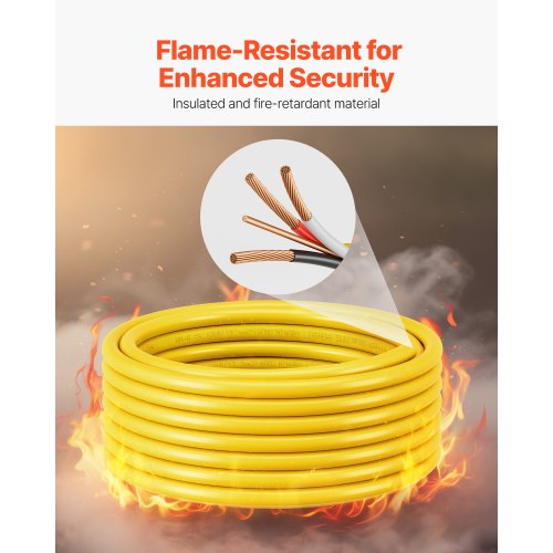NMB Wire 6AWG3C NonMettalic Residential Indoor Electrical Wire with Ground