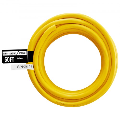 NMB Wire 6AWG3C NonMettalic Residential Indoor Electrical Wire with Ground