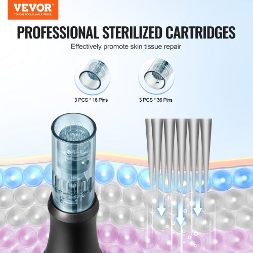 Professional Microneedling Pen Electric Derma Pen with 3 PCS 16 Pin 3