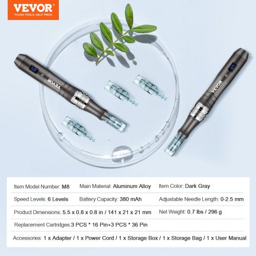 Professional Microneedling Pen Electric Derma Pen with 3 PCS 16 Pin 3