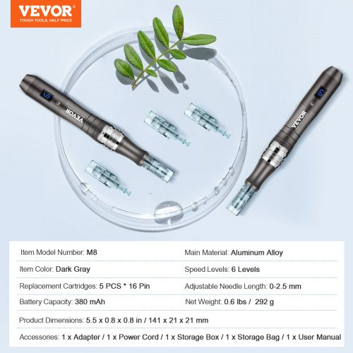 Professional Microneedling Pen Electric Derma Pen with 5PCS 16Pin